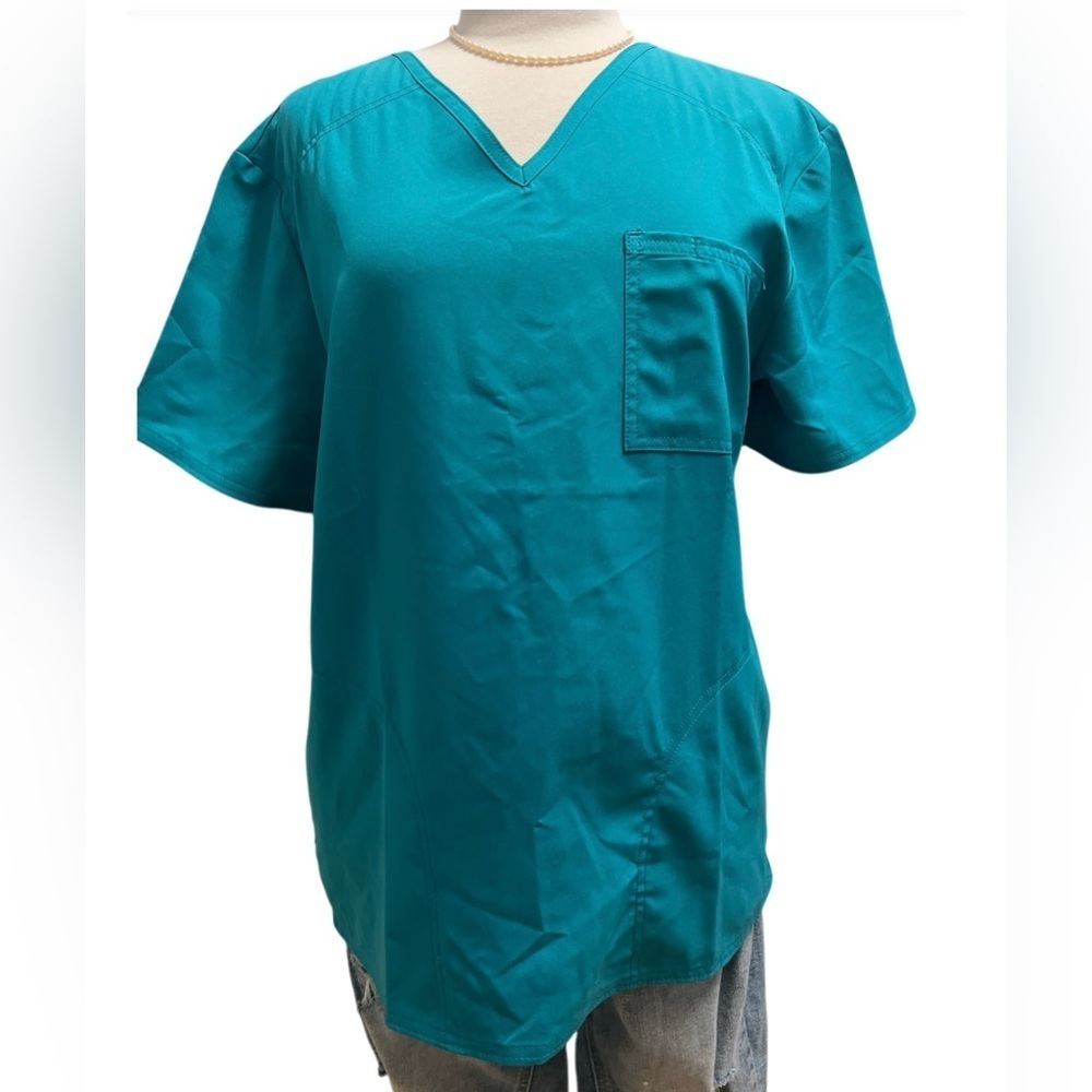 NEW!!!! SCRUBSTAR - Aqua Blue Scrub Top
